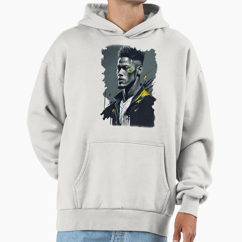 Neymar Jr Splash Art Hoodie - Trendy Graphic for Adults - T-Shirt, Sweatshirt, Hoodie