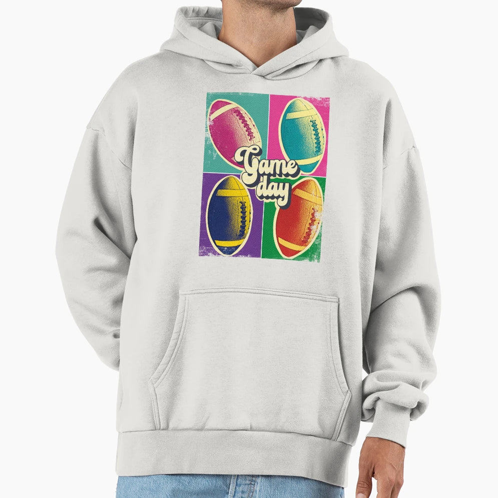 American Football Warhol Fall Football Hoodie - Trendy Graphic Men Women - T-Shirt, Sweatshirt, Hoodie
