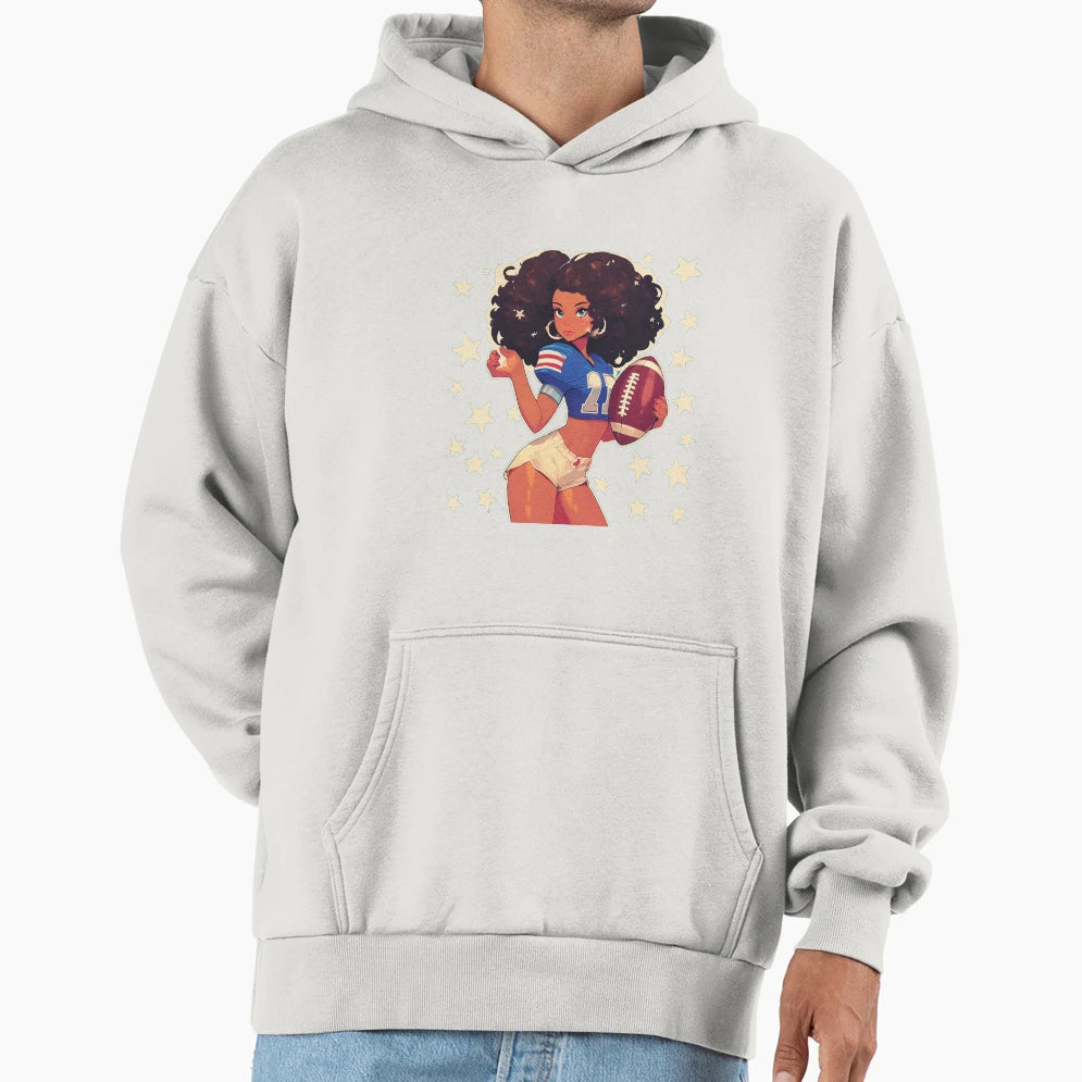 Football Hoodie - Aesthetic Graphic Unisex - T-Shirt, Sweatshirt, Hoodie