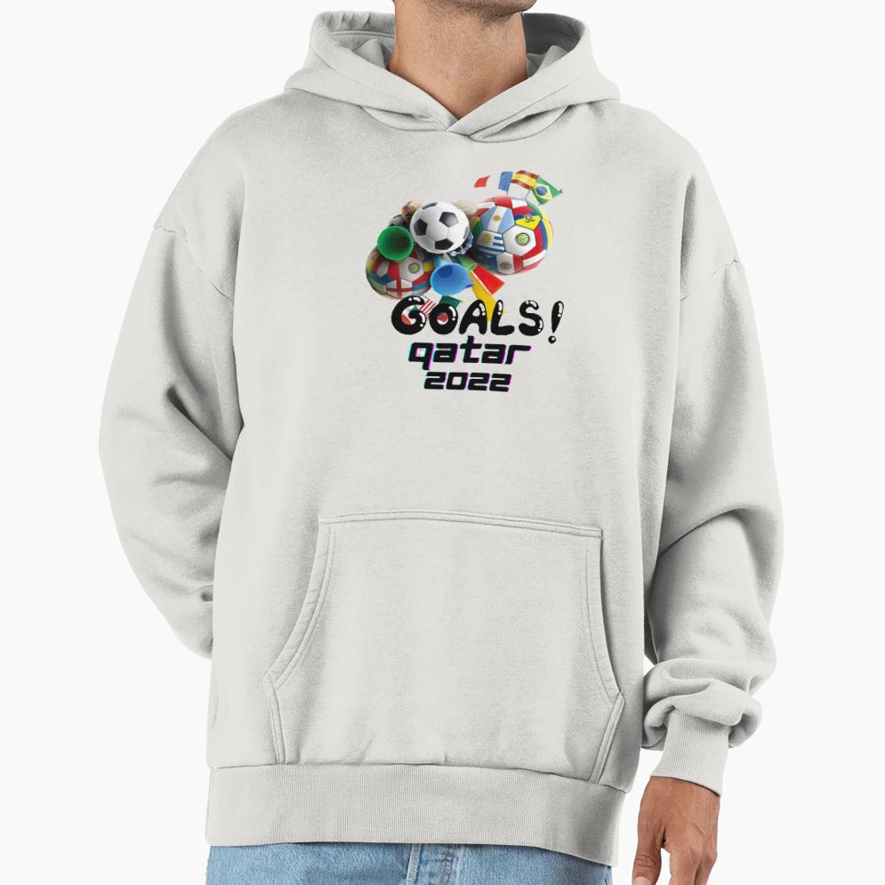 Qatar World Cup Hoodie - Trendy Graphic Unisex - T-Shirt, Sweatshirt, Hoodie