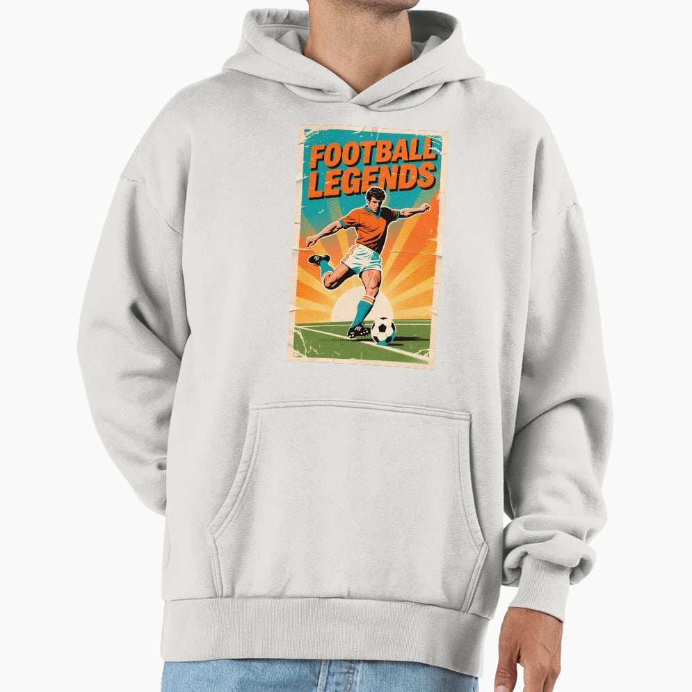 Football Legends Athlete Hoodie - Minimalist Print for Adults - T-Shirt, Sweatshirt, Hoodie