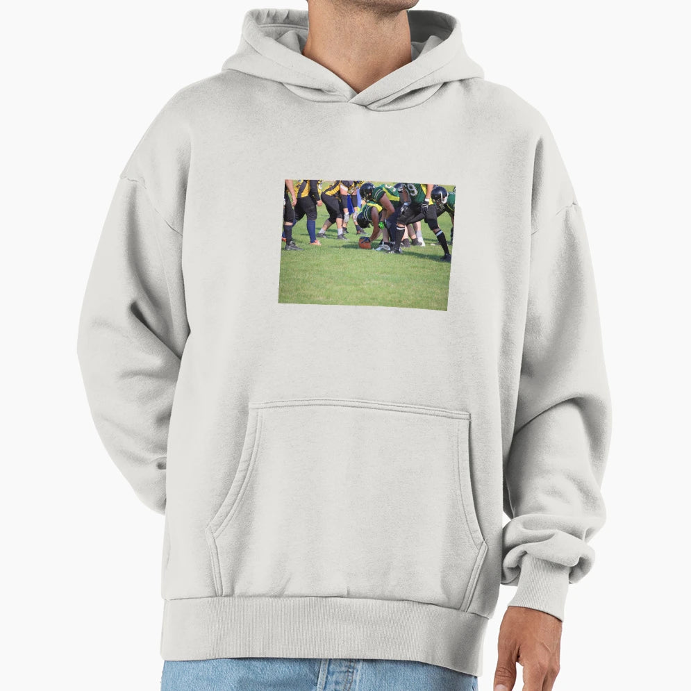 American Football Players Scrimmage Line Hoodie - Streetwear Style Unisex - T-Shirt, Sweatshirt, Hoodie