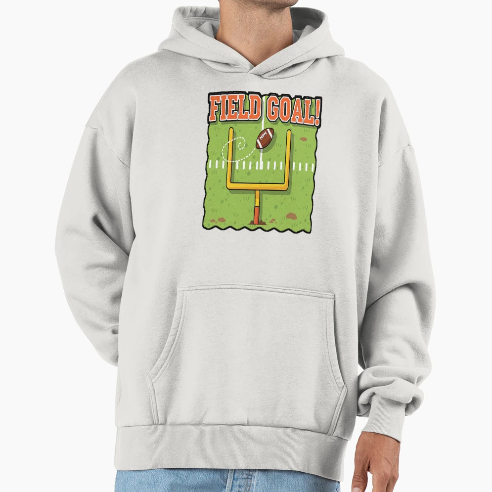 American Football Sport Field Goal Hoodie - Streetwear Style Men Women - T-Shirt, Sweatshirt, Hoodie