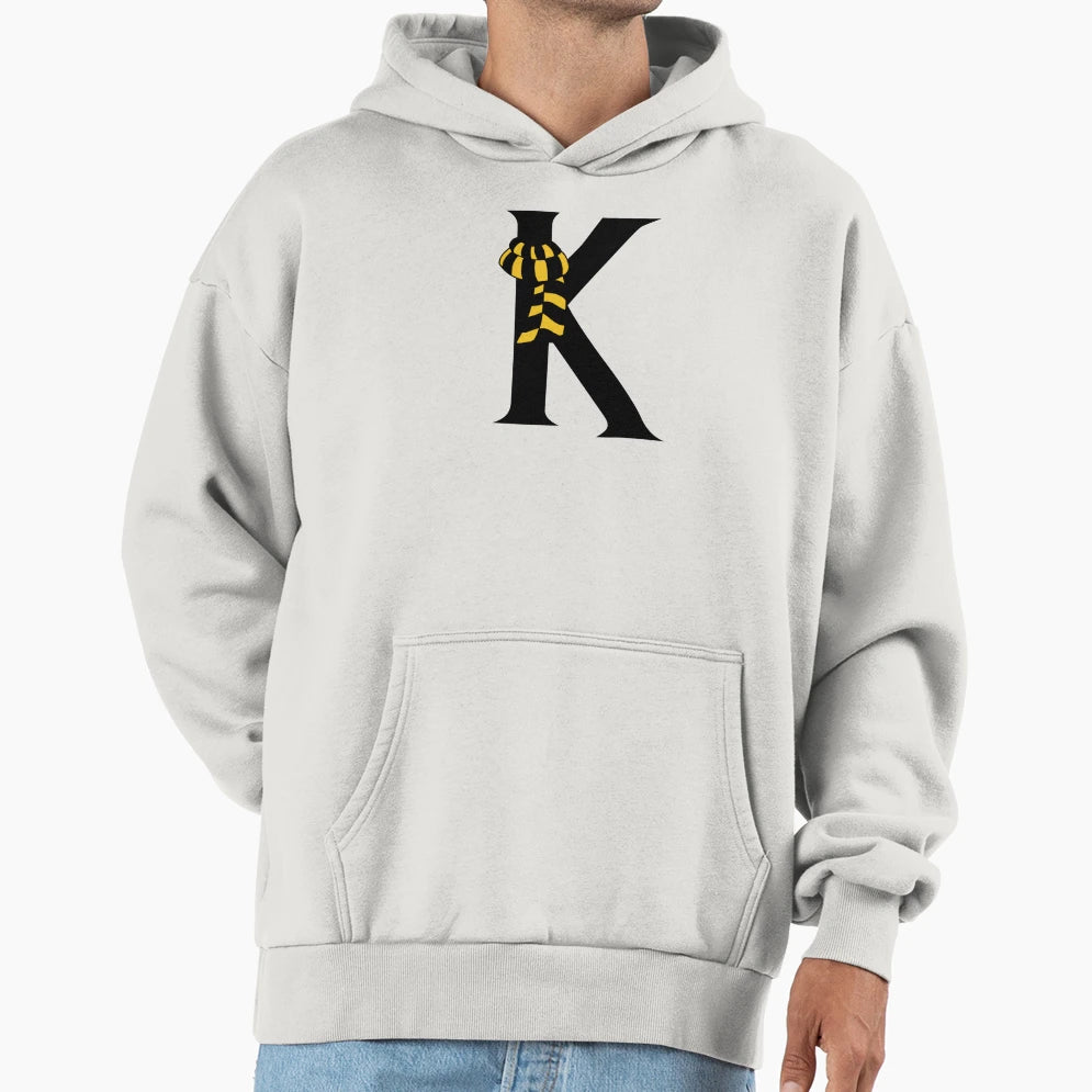 Letter K Huffle Harry Magic School Hoodie - Trendy Graphic for Adults - T-Shirt, Sweatshirt, Hoodie