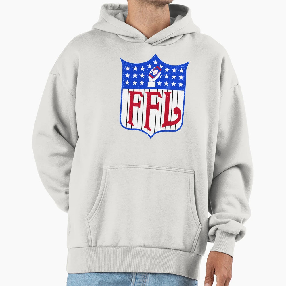 Fantasy Football League Hoodie - Minimalist Print Men Women - T-Shirt, Sweatshirt, Hoodie