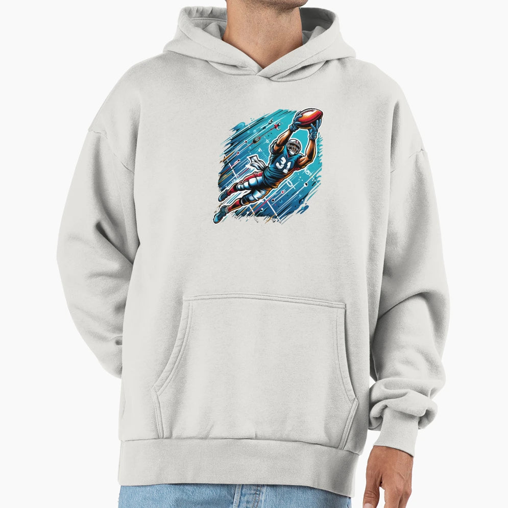 Rugby Player Hoodie - Minimalist Print Unisex - T-Shirt, Sweatshirt, Hoodie