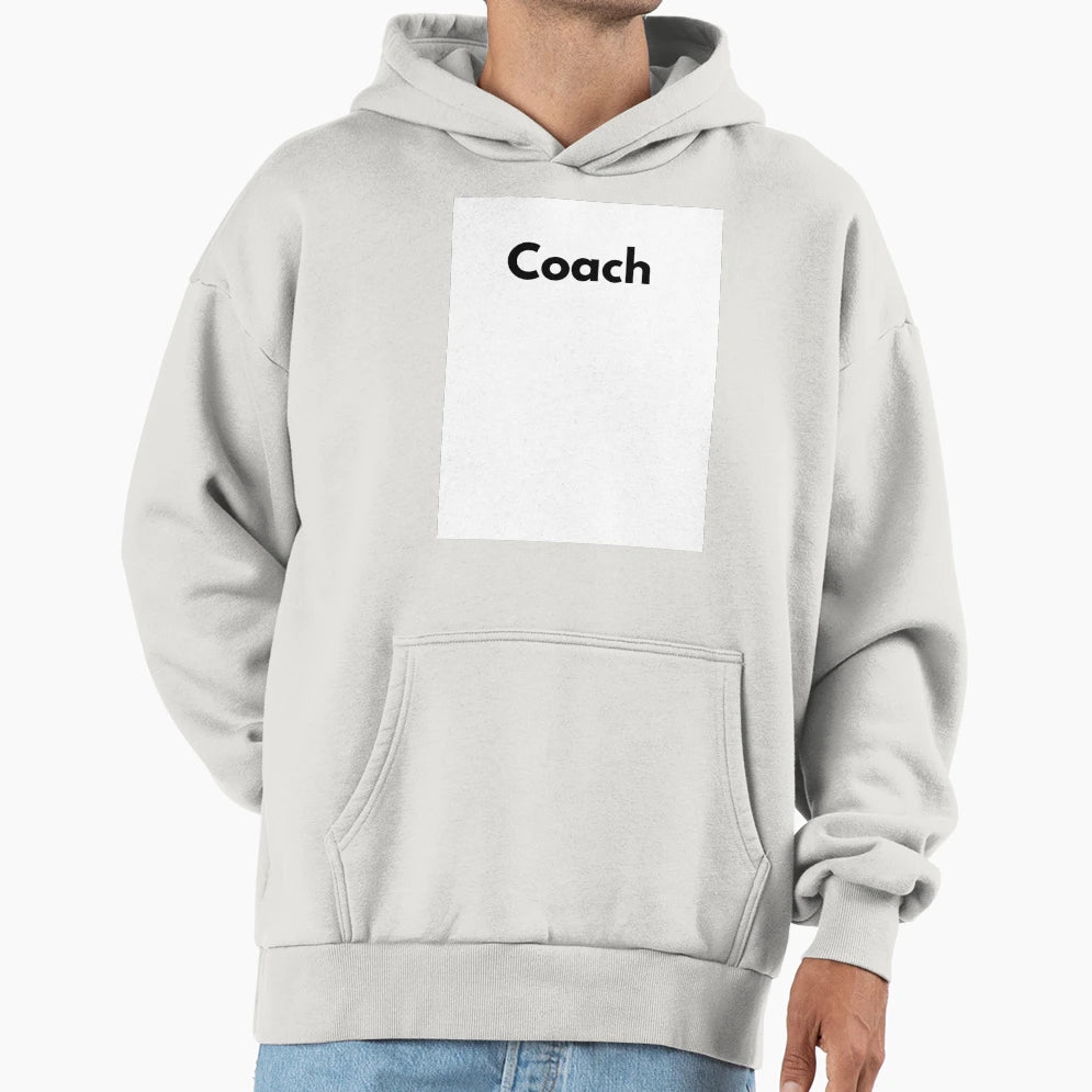 Coach Hoodie - Minimalist Print Men Women - T-Shirt, Sweatshirt, Hoodie