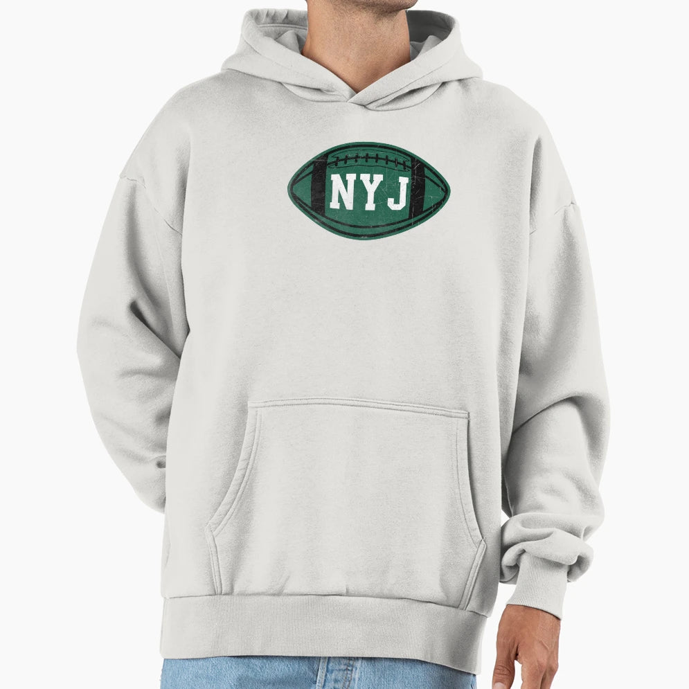New York Throwback Football Hoodie - Streetwear Style Unisex - T-Shirt, Sweatshirt, Hoodie