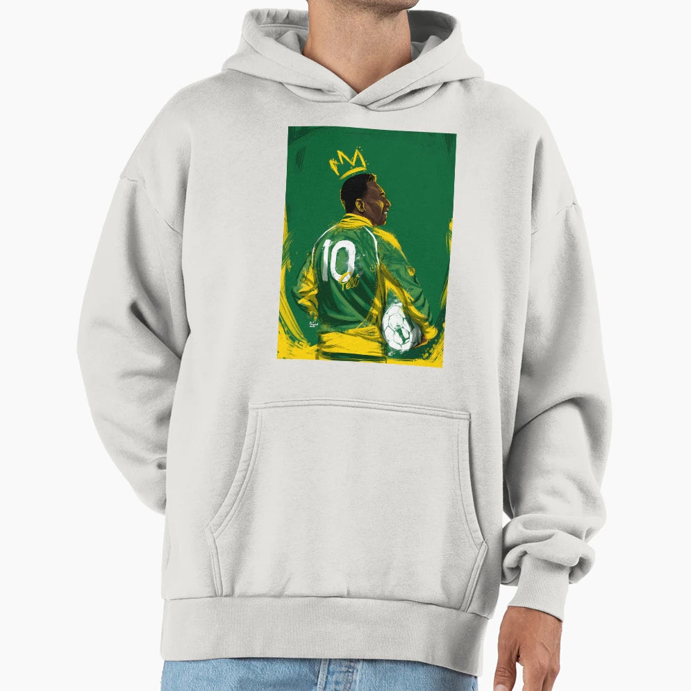 Pele Abstract Art Hoodie - Trendy Graphic for Adults - T-Shirt, Sweatshirt, Hoodie