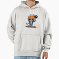 Cartoon Character Playing Football Hoodie - Unique Graphic Men Women - T-Shirt, Sweatshirt, Hoodie