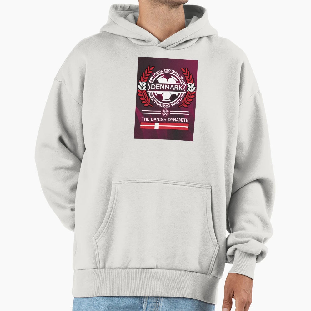 Denmark New Football Supporters Hoodie - Casual Everyday Wear for Adults - T-Shirt, Sweatshirt, Hoodie