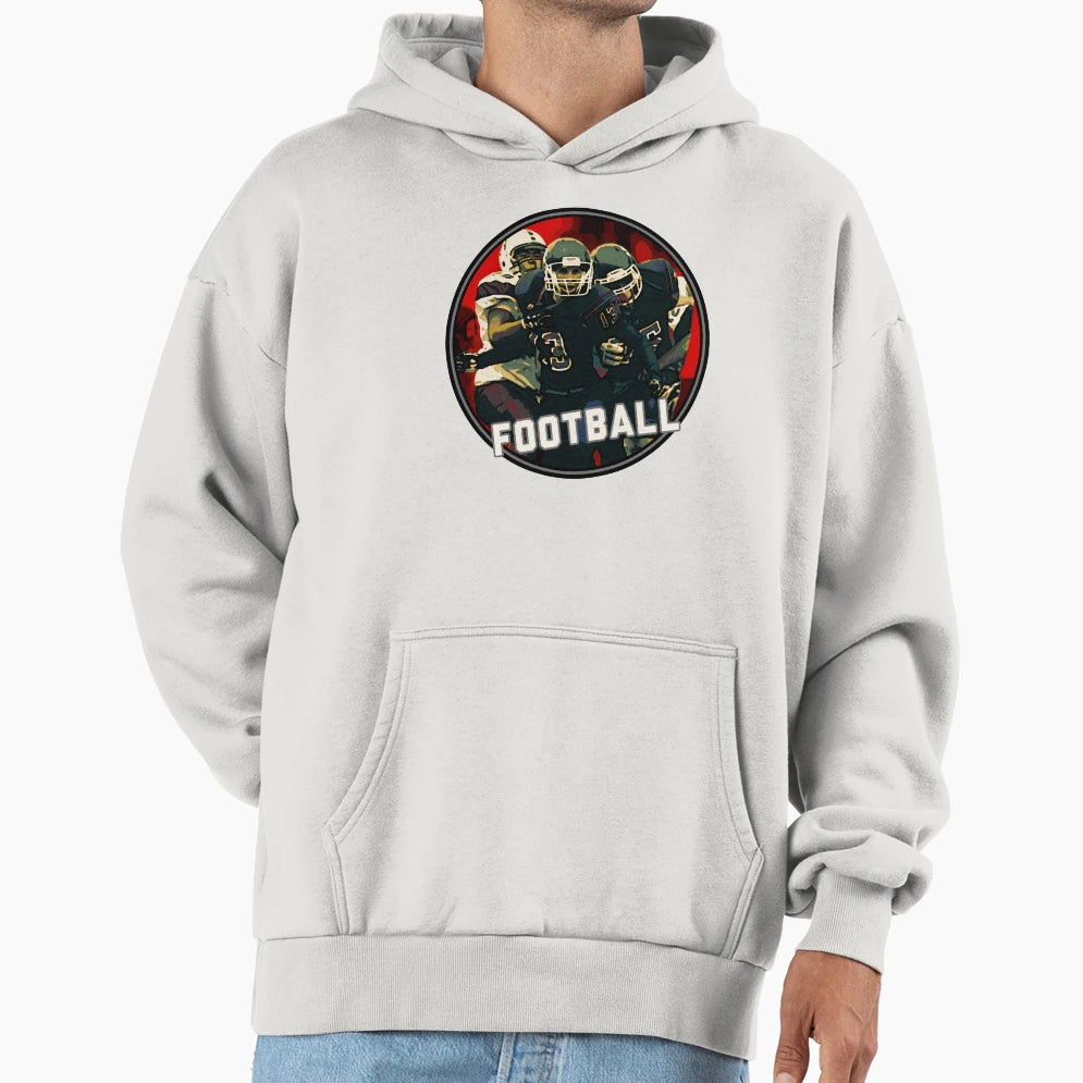 Football Season Red Art Helmet Jersey T-Shirt - Minimalist Print Men Women - T-Shirt, Sweatshirt, Hoodie
