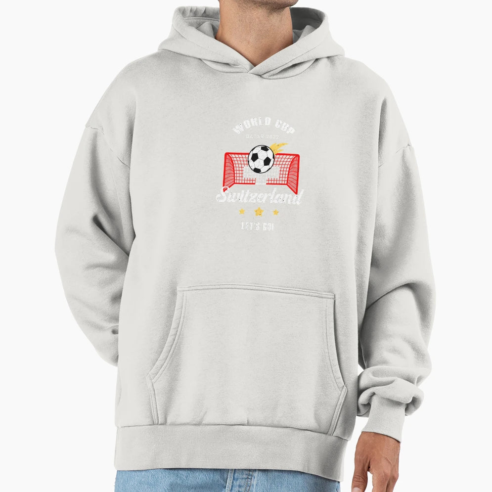 Switzerland Flag World Cup Qatar 2022 Hoodie - Aesthetic Graphic Men Women - T-Shirt, Sweatshirt, Hoodie