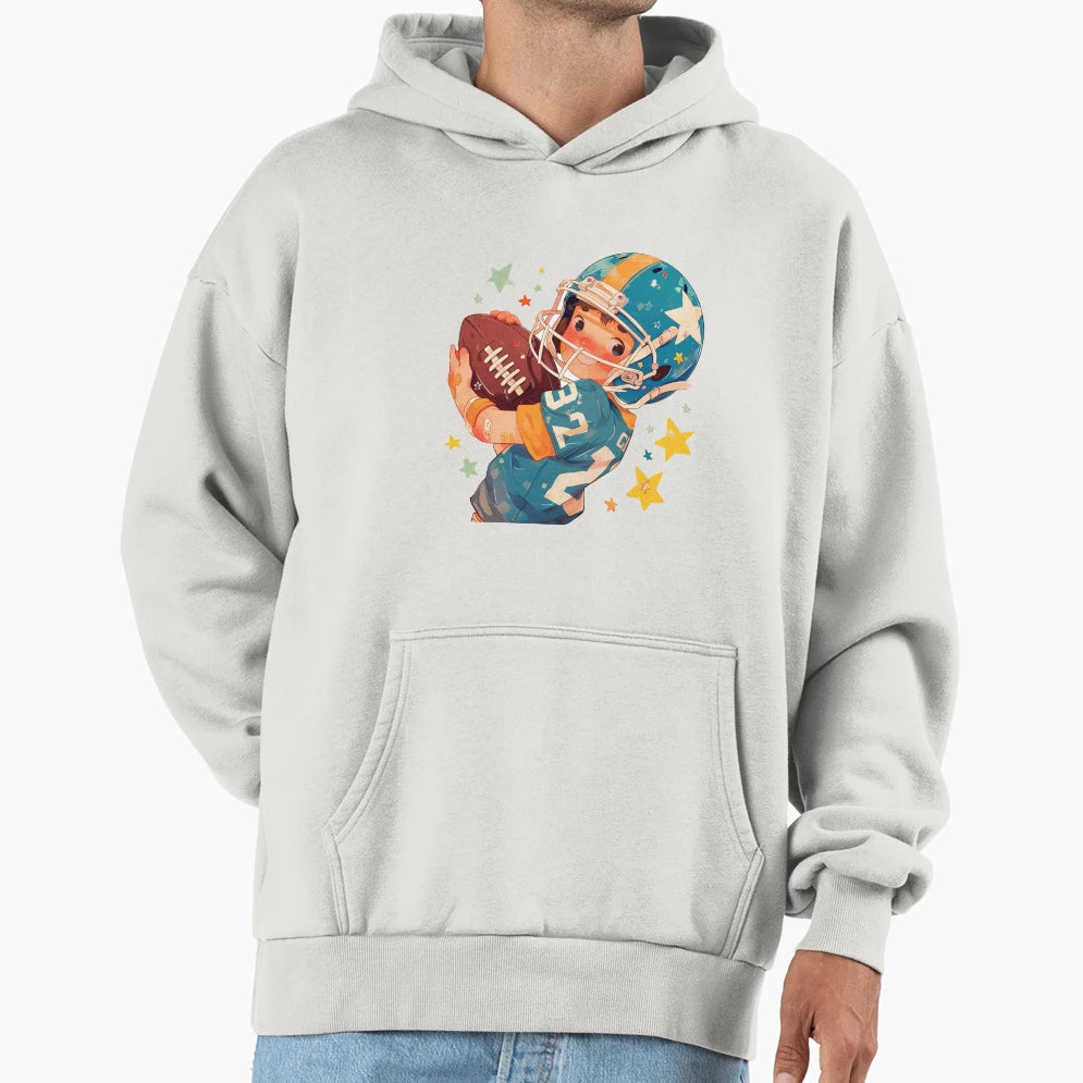 Football Hoodie - Fun Novelty Design for Adults - T-Shirt, Sweatshirt, Hoodie