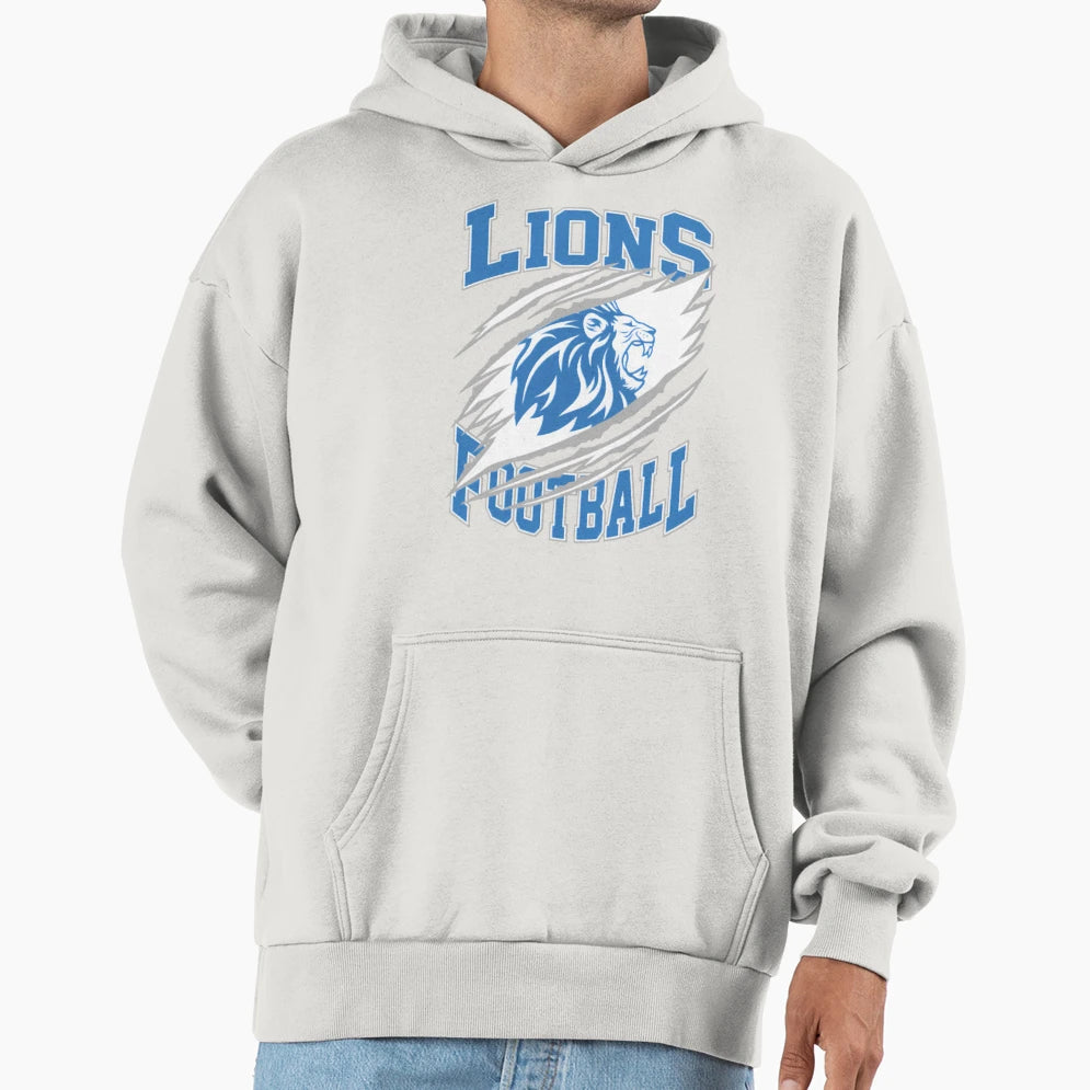 Football Detroit Lions Hoodie - Aesthetic Graphic Unisex - T-Shirt, Sweatshirt, Hoodie