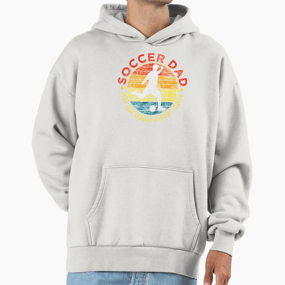 Soccer Dad Logo Hoodie - Aesthetic Graphic for Adults - T-Shirt, Sweatshirt, Hoodie