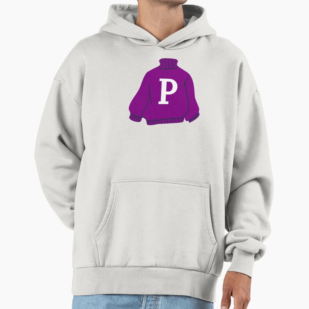 Letter Hoodie - Minimalist Print Unisex - T-Shirt, Sweatshirt, Hoodie