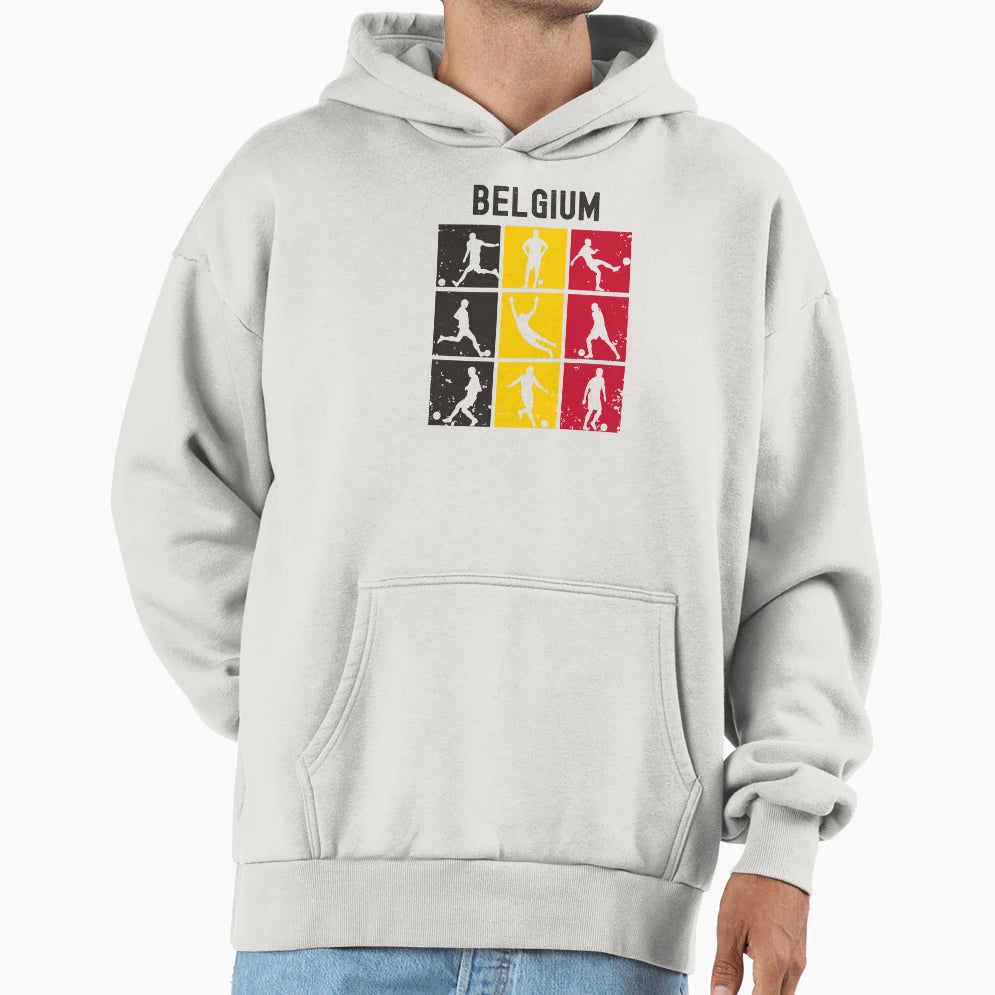 Belgium Soccer Hoodie - Aesthetic Graphic for Adults - T-Shirt, Sweatshirt, Hoodie