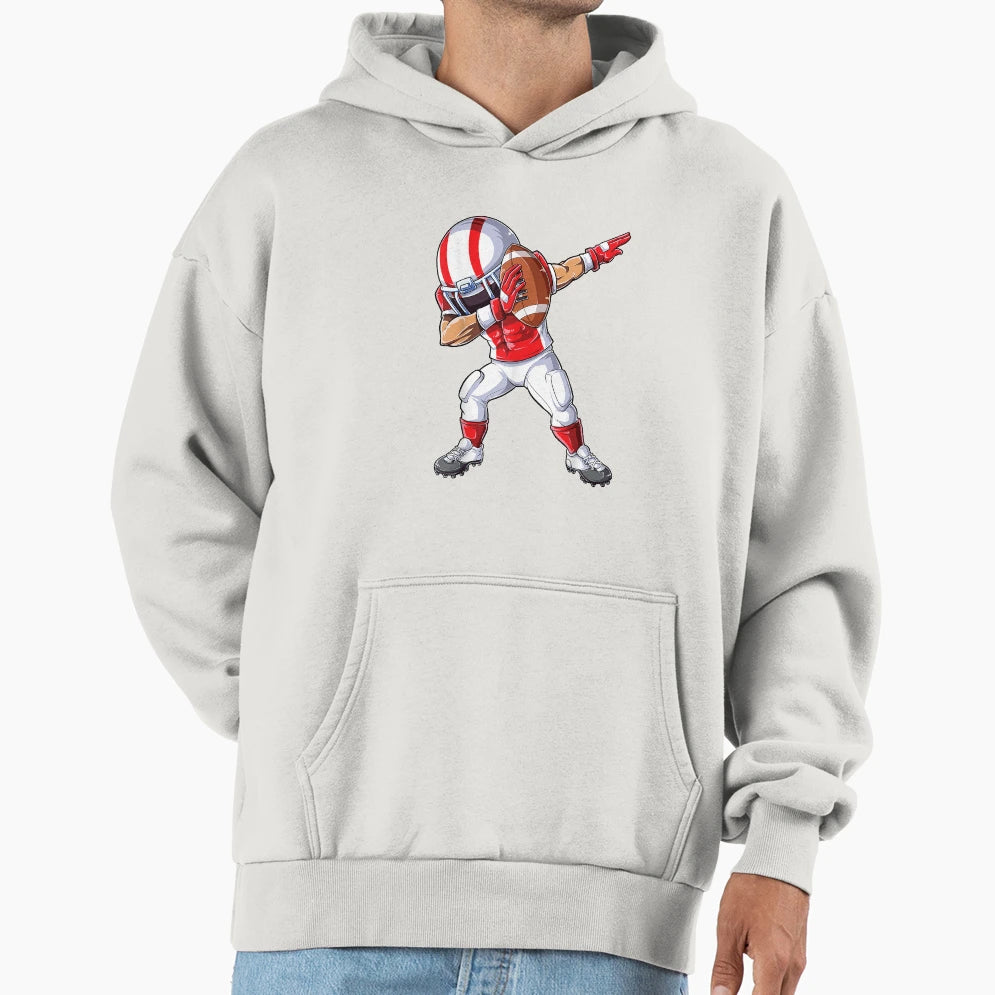 Dabbing Football Dab Dance Funny Hoodie - Aesthetic Graphic for Adults - T-Shirt, Sweatshirt, Hoodie