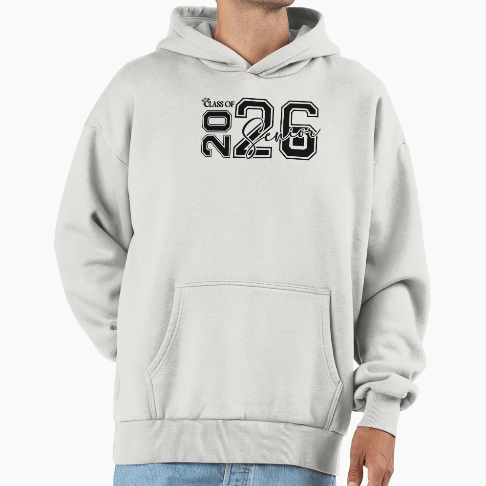 Class 2026 Senior Hoodie - Minimalist Print for Adults - T-Shirt, Sweatshirt, Hoodie