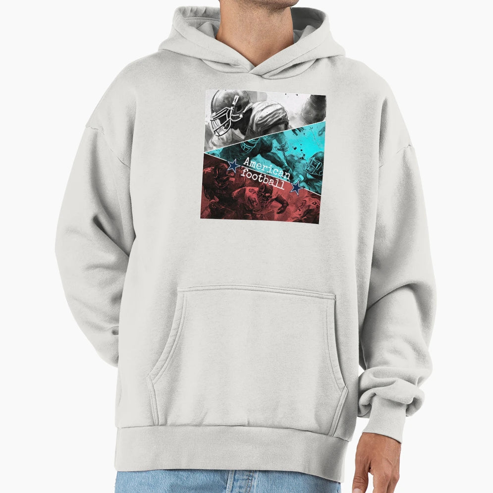 American Football Hoodie - Minimalist Print for Adults - T-Shirt, Sweatshirt, Hoodie