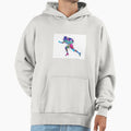 American Football Player Watercolor Hoodie - Unique Graphic Unisex - T-Shirt, Sweatshirt, Hoodie
