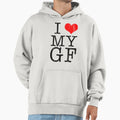 I Love My Girlfriend I Heart My Gf Hoodie - Aesthetic Graphic Unisex - T-Shirt, Sweatshirt, Hoodie
