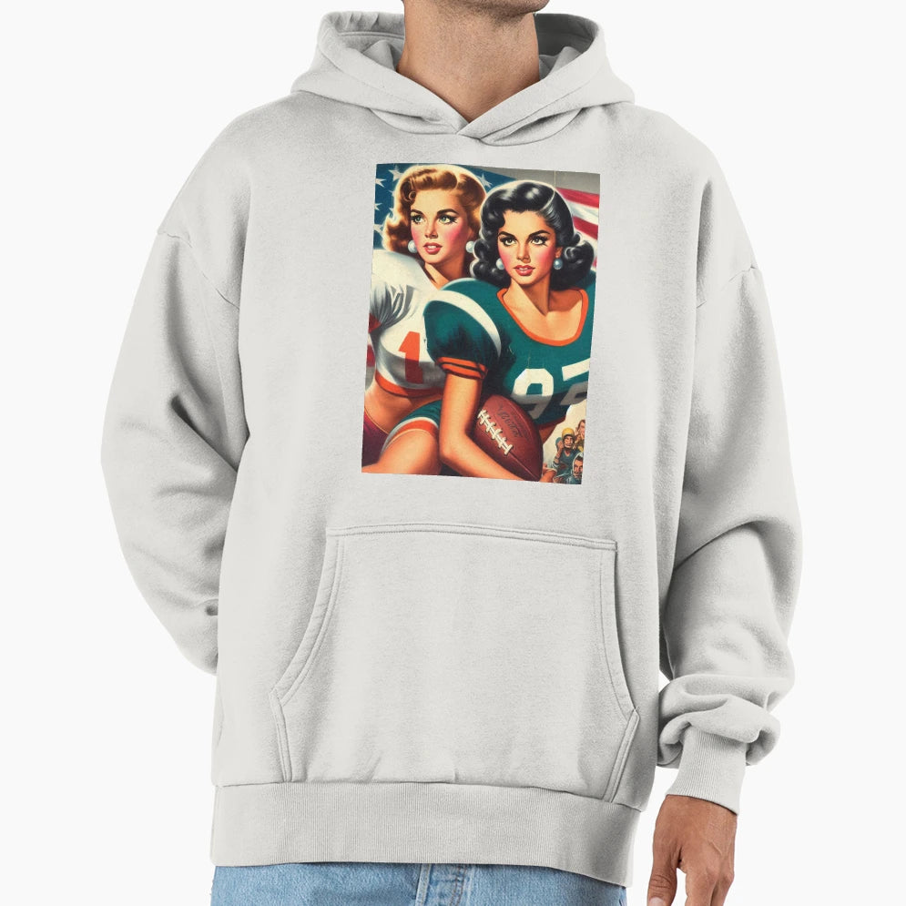 Football Hoodie - Fun Novelty Design for Adults - T-Shirt, Sweatshirt, Hoodie