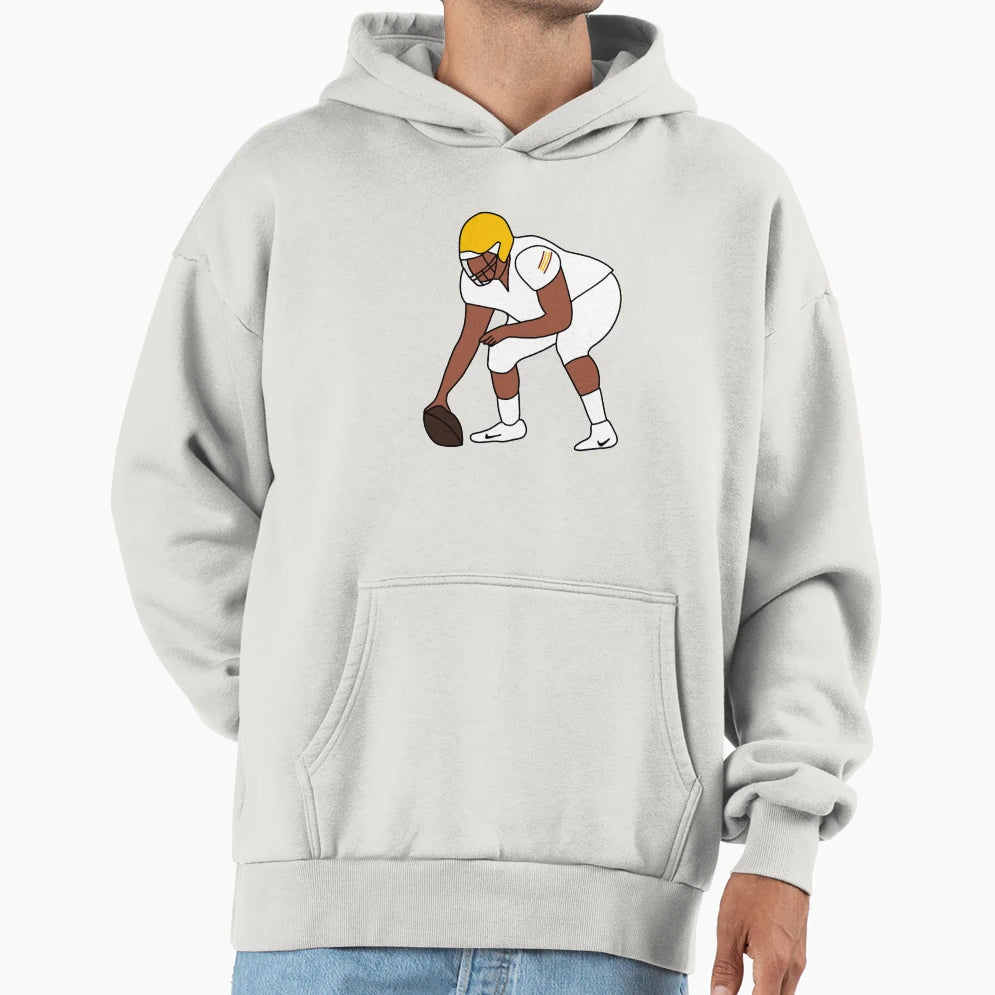 Custom Football Action Shot Hoodie - Minimalist Print Men Women - T-Shirt, Sweatshirt, Hoodie