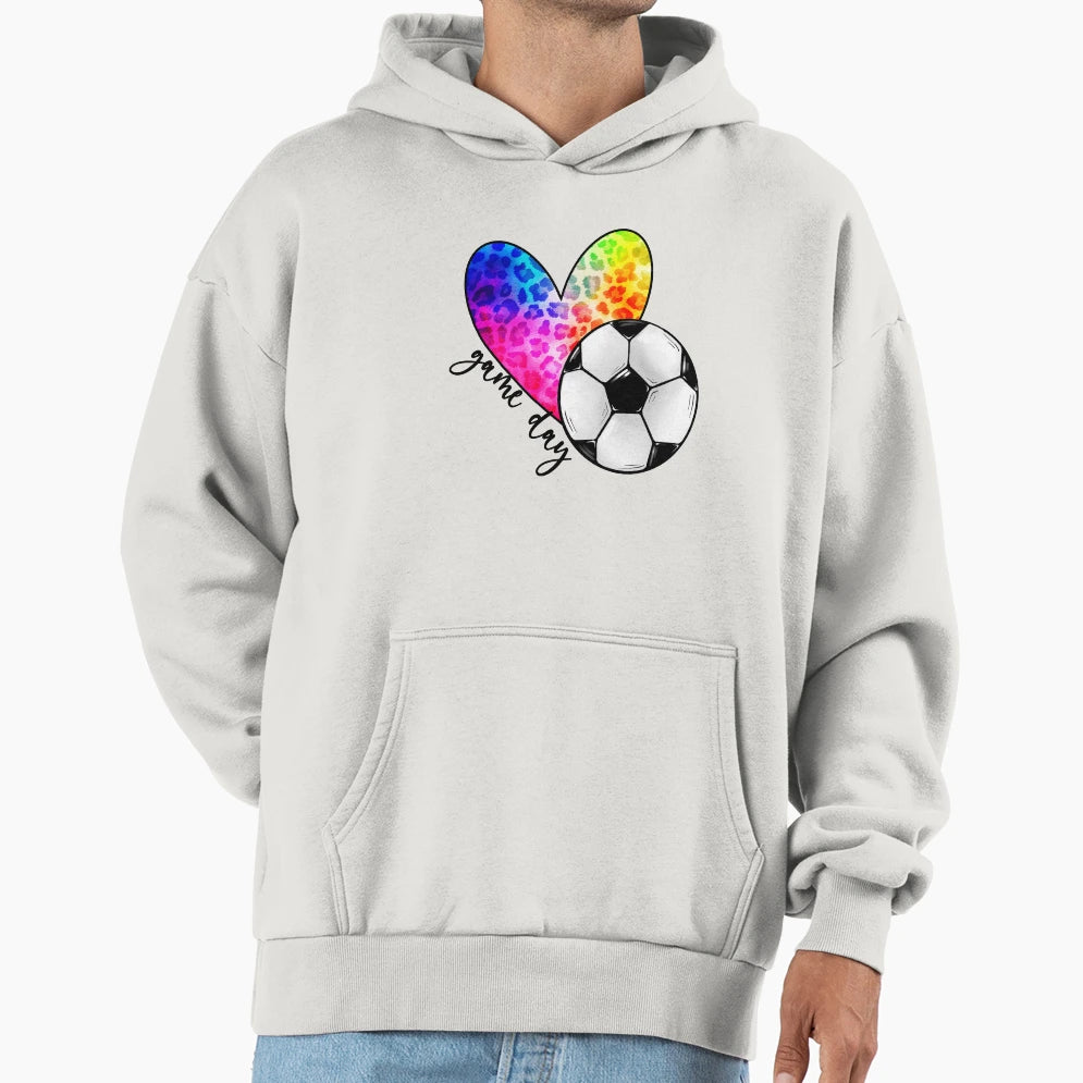 Soccer Game Day Gift Soccer Lovers Hoodie - Aesthetic Graphic Unisex - T-Shirt, Sweatshirt, Hoodie