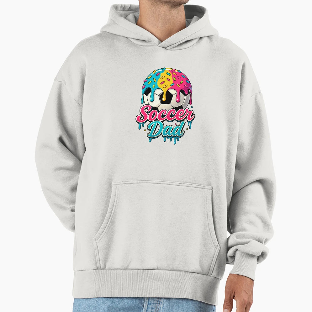 Soccer Dad Daddy Father Happy Fathers Hoodie - Aesthetic Graphic Men Women - T-Shirt, Sweatshirt, Hoodie