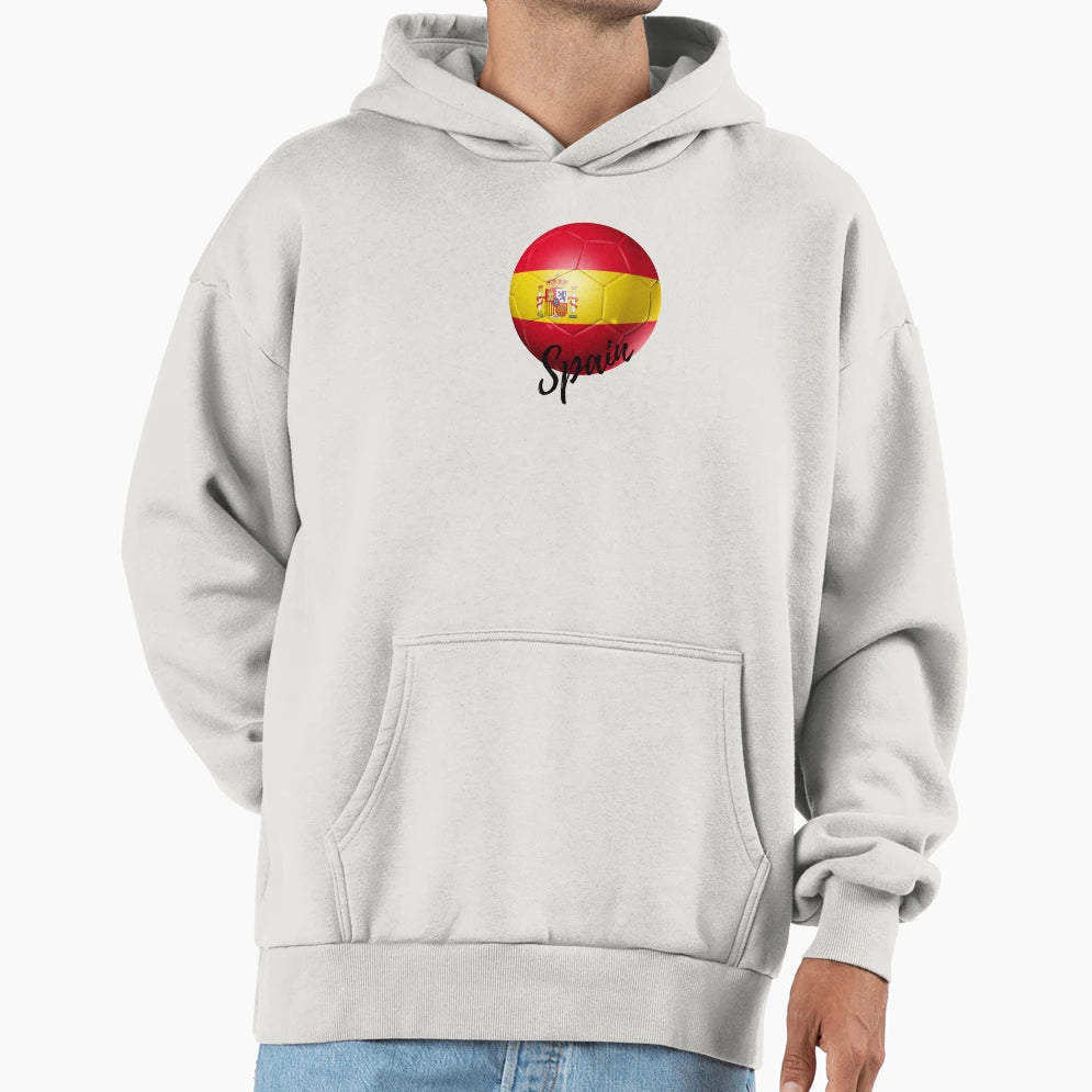 Spain Football Hoodie - Fun Novelty Design for Adults - T-Shirt, Sweatshirt, Hoodie