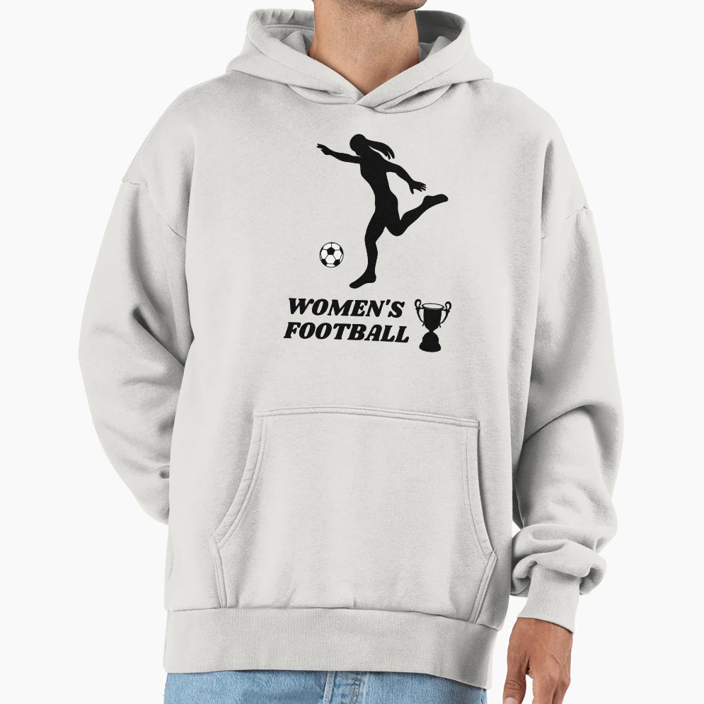 Womens Football Hoodie - Minimalist Print Unisex - T-Shirt, Sweatshirt, Hoodie