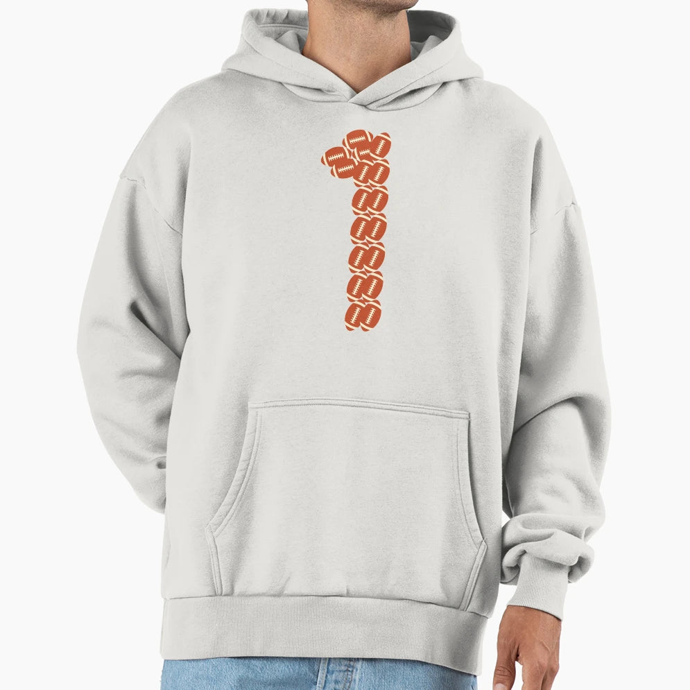 Player Number 1 One American Football Game Hoodie - Trendy Graphic Unisex - T-Shirt, Sweatshirt, Hoodie
