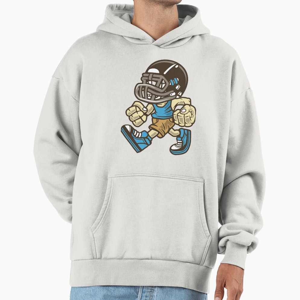 Football Player Hoodie - Novelty Apparel Men Women - T-Shirt, Sweatshirt, Hoodie