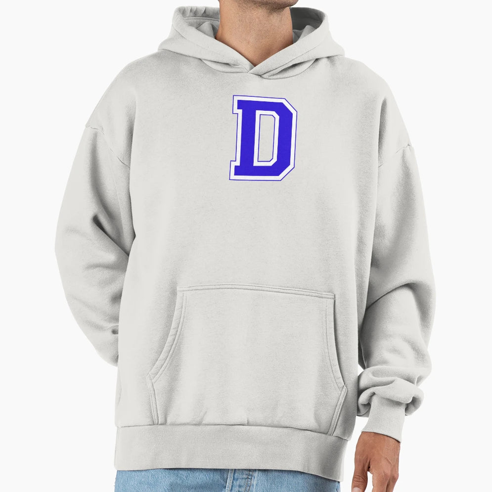 Varsity Letter D Hoodie - Fun Novelty Design Men Women - T-Shirt, Sweatshirt, Hoodie