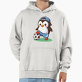 Penguin As Soccer Player Hoodie - Fun Novelty Design for Adults - T-Shirt, Sweatshirt, Hoodie