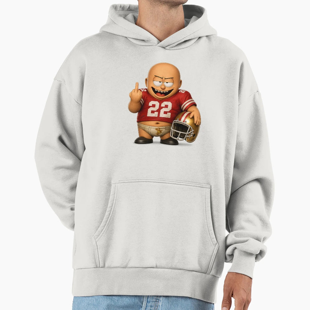 Funny American Football Player Hoodie - Fun Novelty Design Men Women - T-Shirt, Sweatshirt, Hoodie
