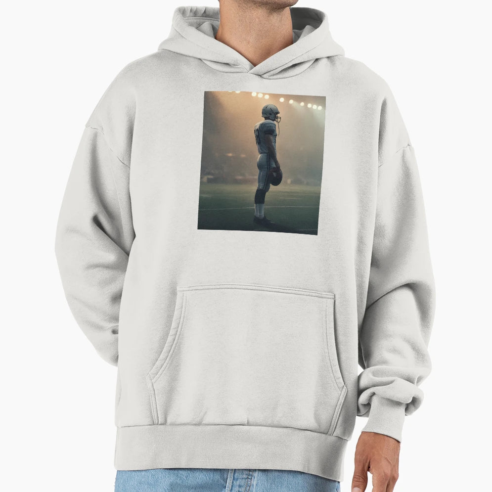 Emotional Football Scene Dreamy Hoodie - Aesthetic Graphic Men Women - T-Shirt, Sweatshirt, Hoodie