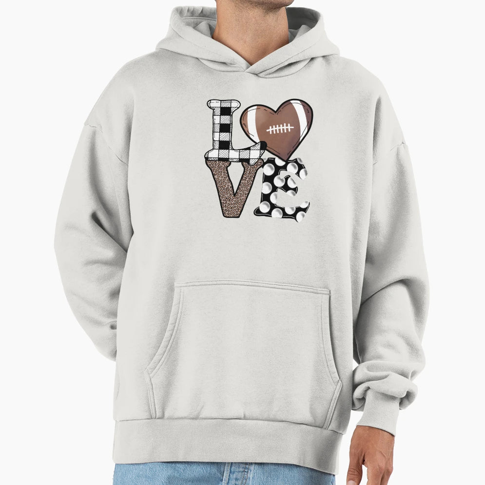 Rugby Love Hoodie - Fun Novelty Design Unisex - T-Shirt, Sweatshirt, Hoodie