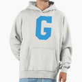Alphabet Blue G Sports Letter G Hoodie - Minimalist Print Men Women - T-Shirt, Sweatshirt, Hoodie