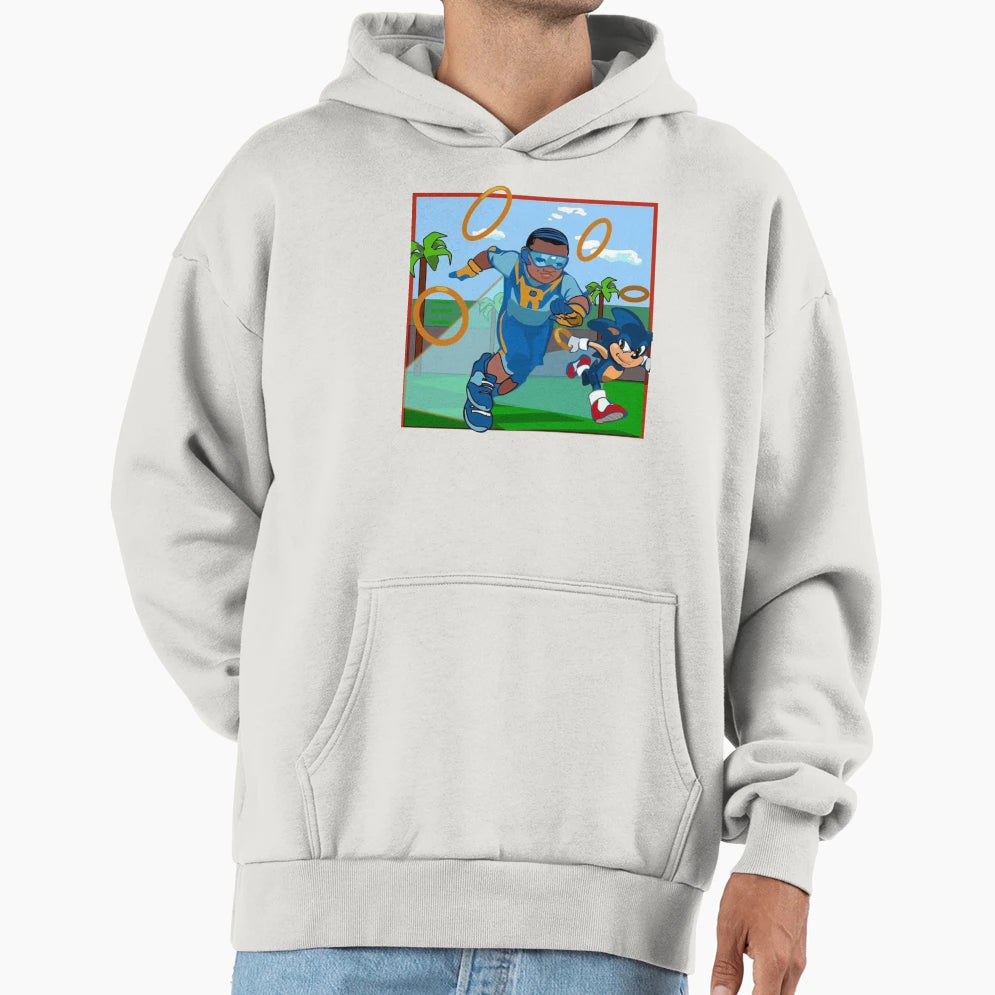 Blue Rush 2 Hoodie - Aesthetic Graphic for Adults - T-Shirt, Sweatshirt, Hoodie