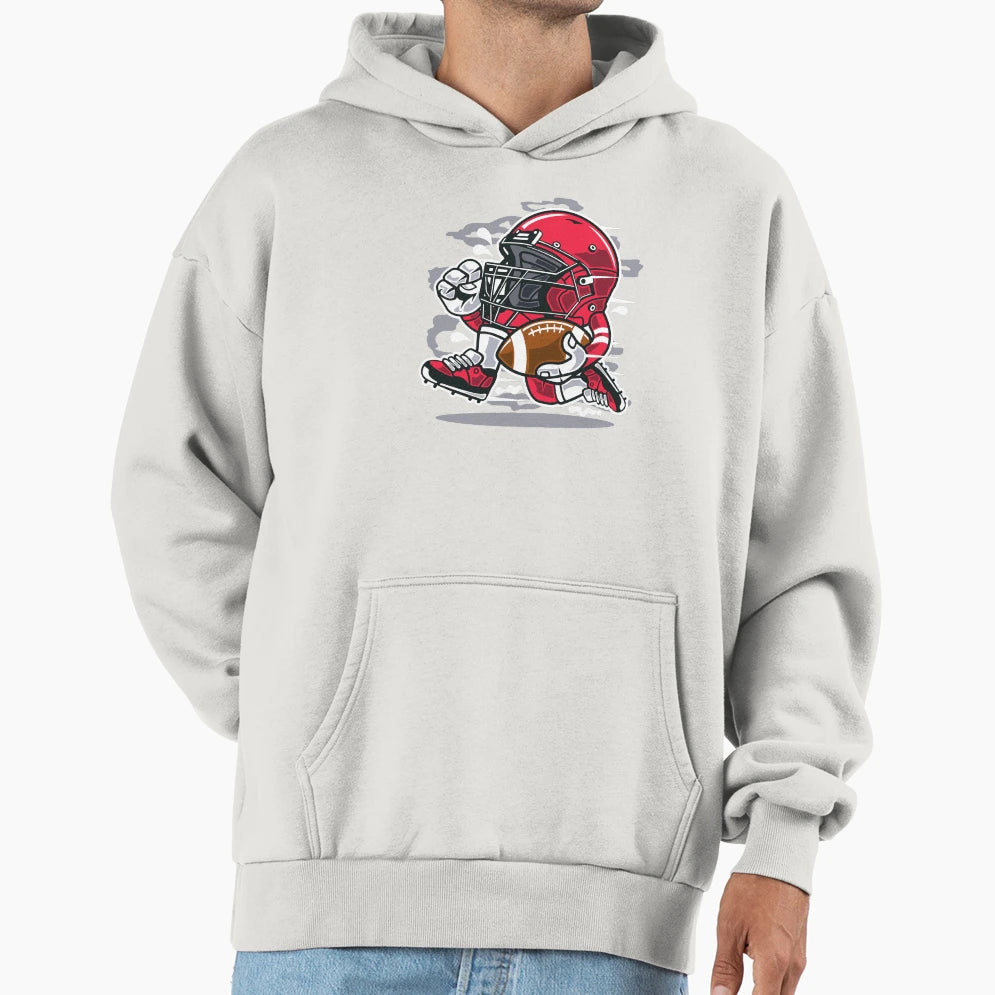 Football Player Hoodie - Streetwear Style for Adults - T-Shirt, Sweatshirt, Hoodie