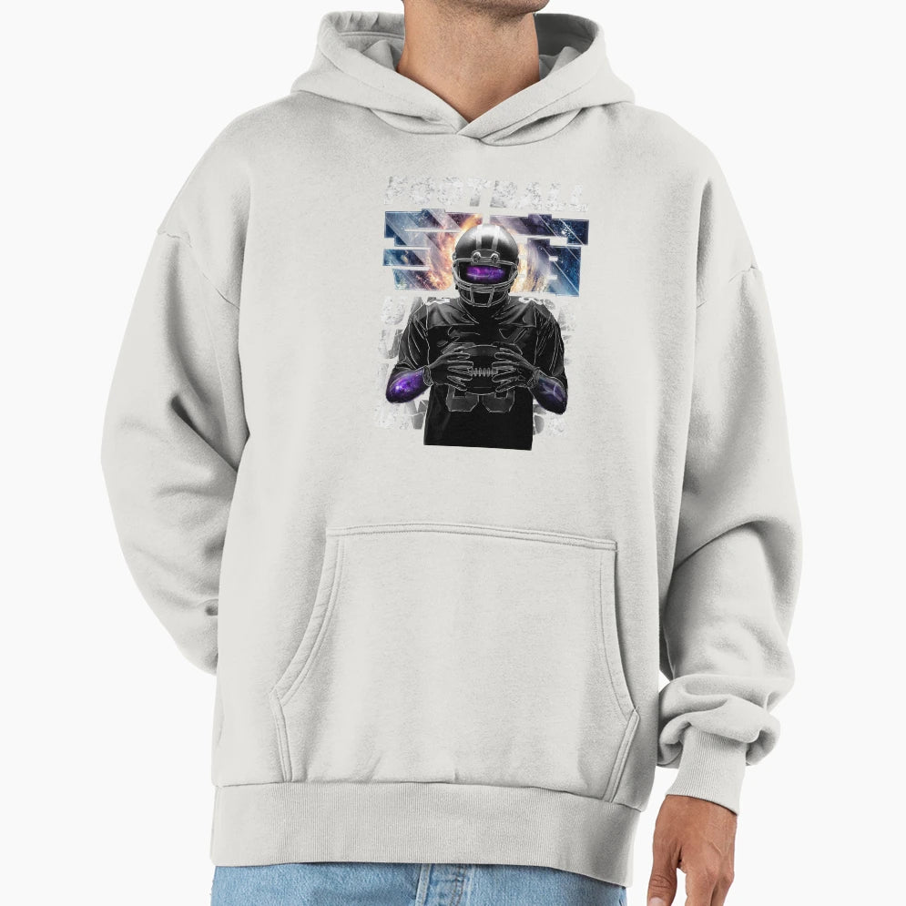 Universal Footballplayer Hoodie - Graphic Print for Adults - T-Shirt, Sweatshirt, Hoodie