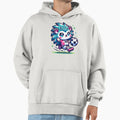 Kawaii Hedgehog Soccer Star Artwork Hoodie - Minimalist Print for Adults - T-Shirt, Sweatshirt, Hoodie