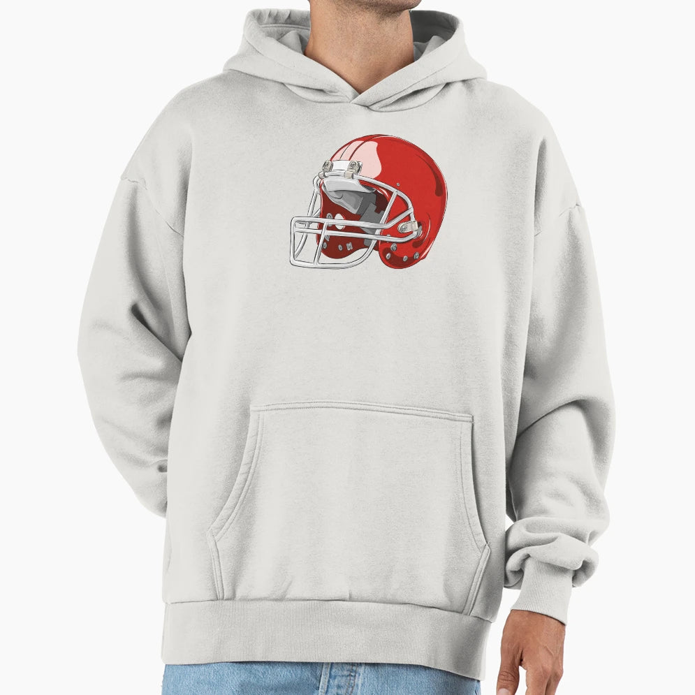 Football Helmet Hoodie - Graphic Print Men Women - T-Shirt, Sweatshirt, Hoodie