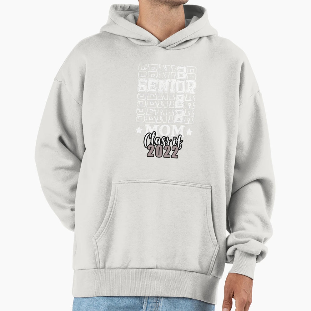 Womens Basketball Senior Mom Class Hoodie - Casual Everyday Wear Unisex - T-Shirt, Sweatshirt, Hoodie