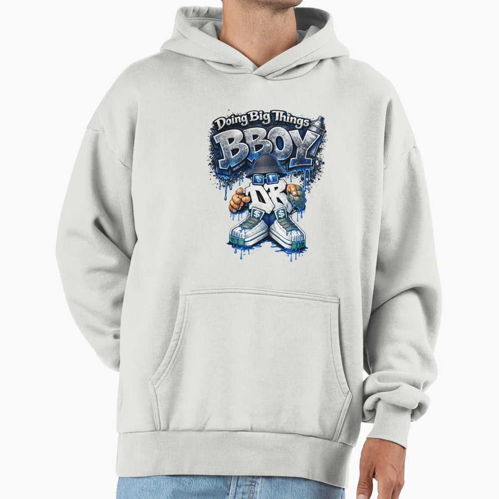 Urban Graffiti Bboy Character Hoodie - Unique Graphic for Adults - T-Shirt, Sweatshirt, Hoodie