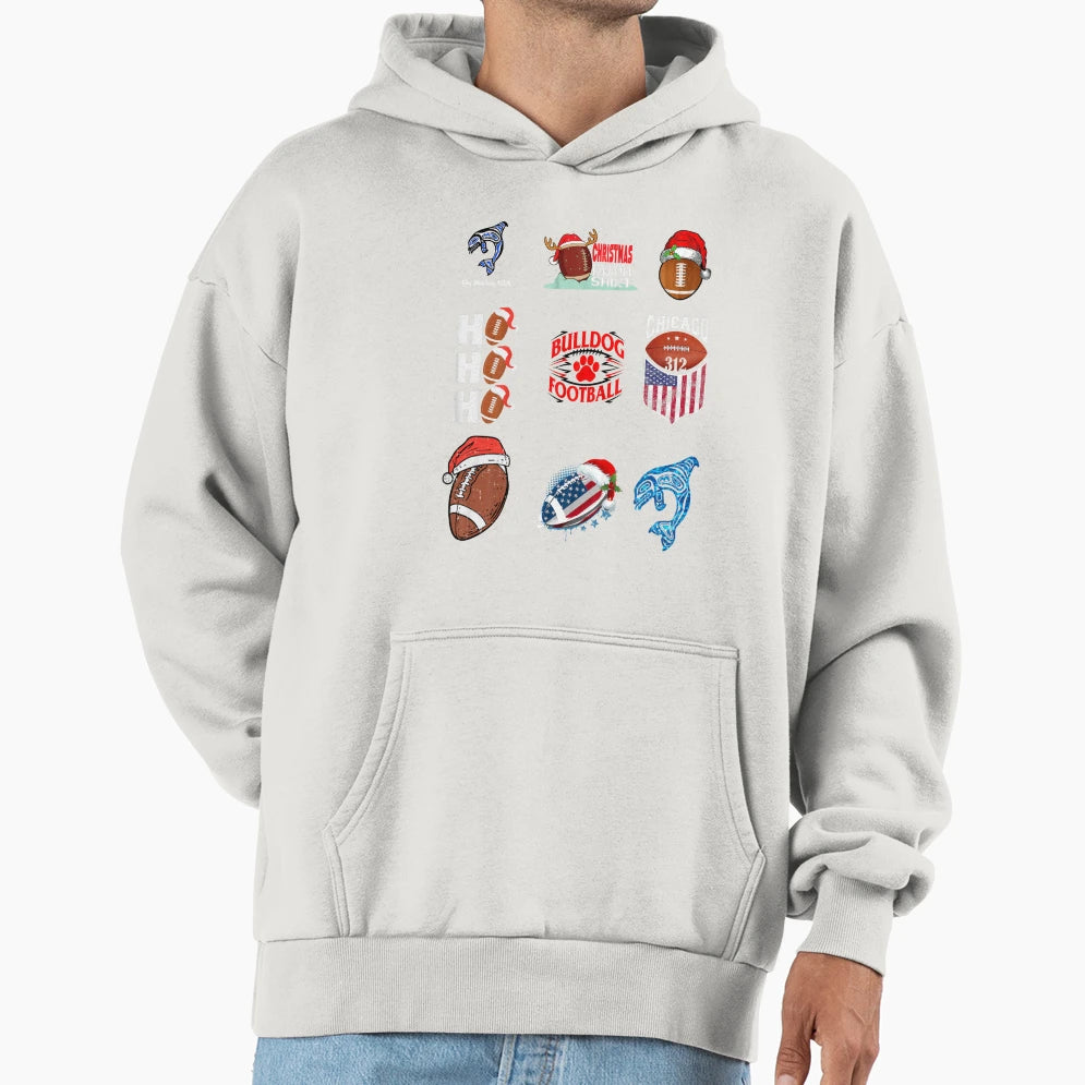 Funny Santa Plays American T-Shirt - Casual Everyday Wear Men Women - T-Shirt, Sweatshirt, Hoodie