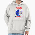 Fantasy Football Legend Red And Blue Hoodie - Streetwear Style for Adults - T-Shirt, Sweatshirt, Hoodie